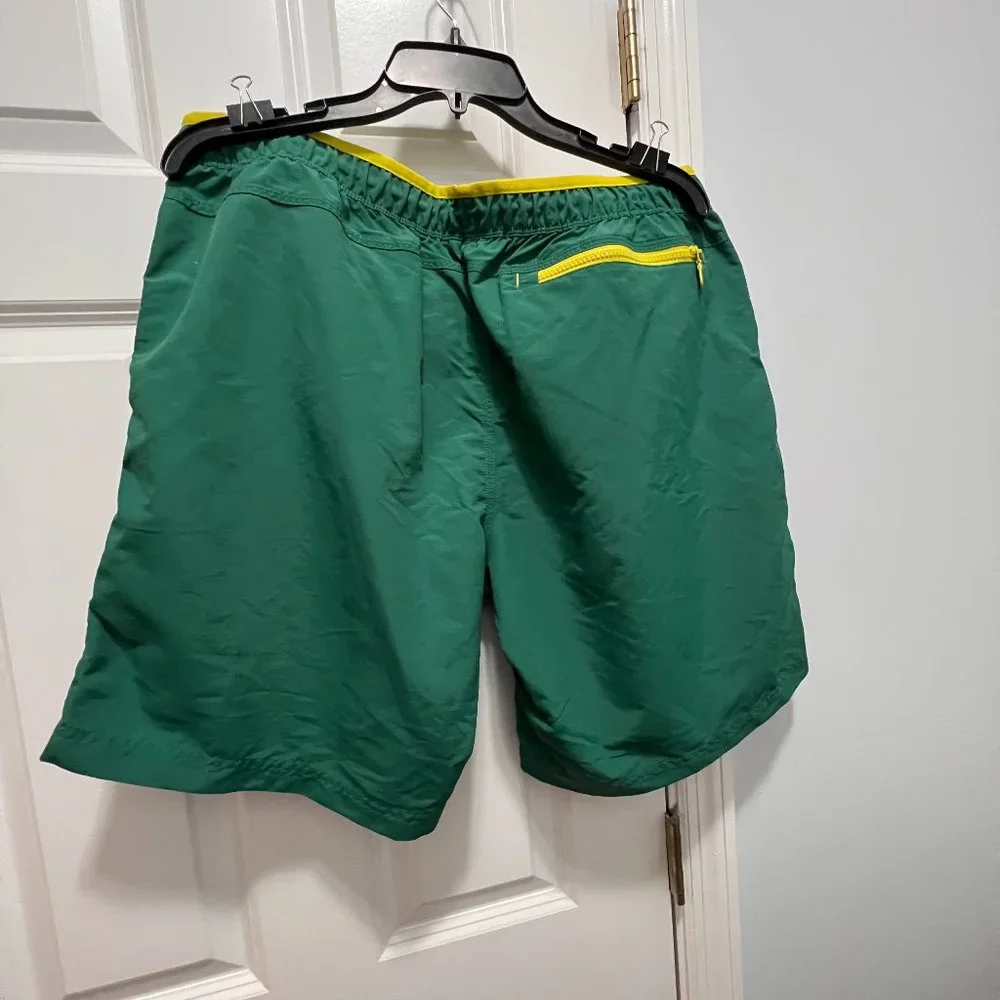 Duluth Trading XL rainforest green  swim trunks